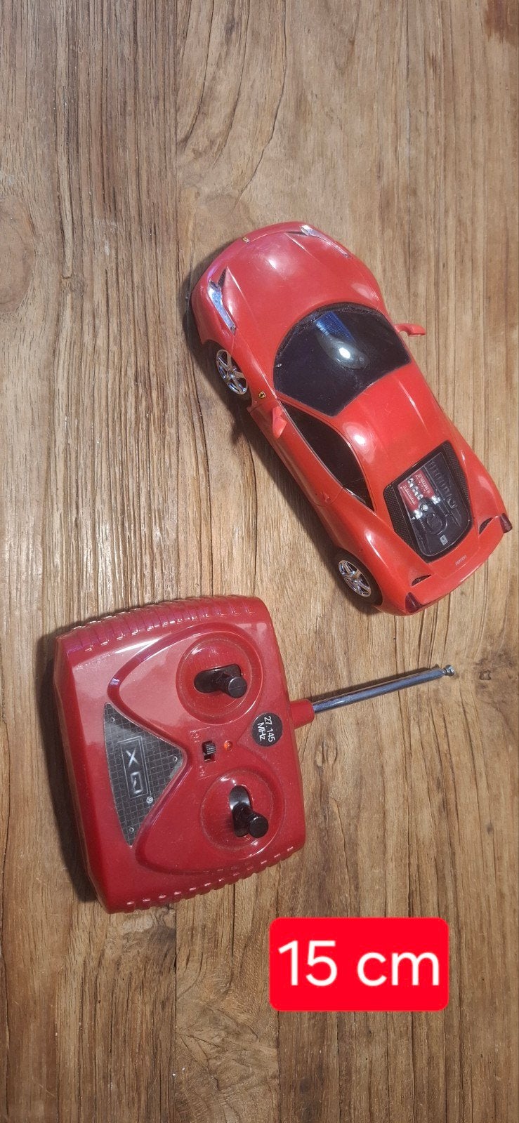 Rode Ferrari met afstandsbediening, Hobby en Vrije tijd, Modelbouw | Radiografisch | Auto's, Elektro, Gebruikt, Ophalen of Verzenden