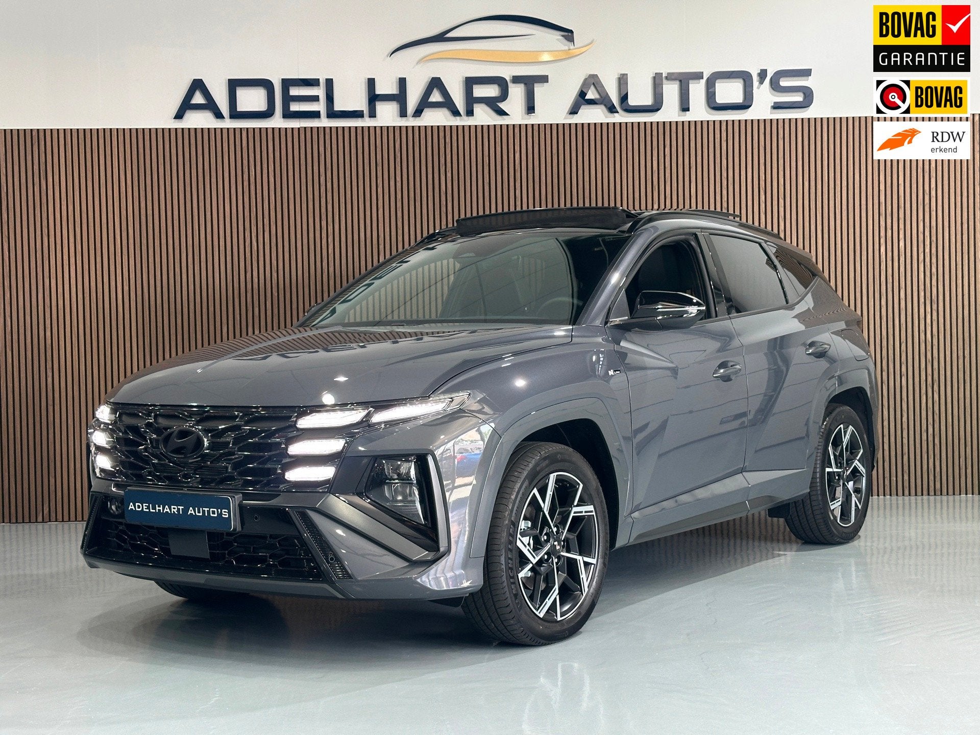 Hyundai Tucson 1.6 T-GDI PHEV N Line Sky 4WD 265 PK Panorama, Auto's, Automaat, 1814 kg, 4 cilinders, Bedrijf