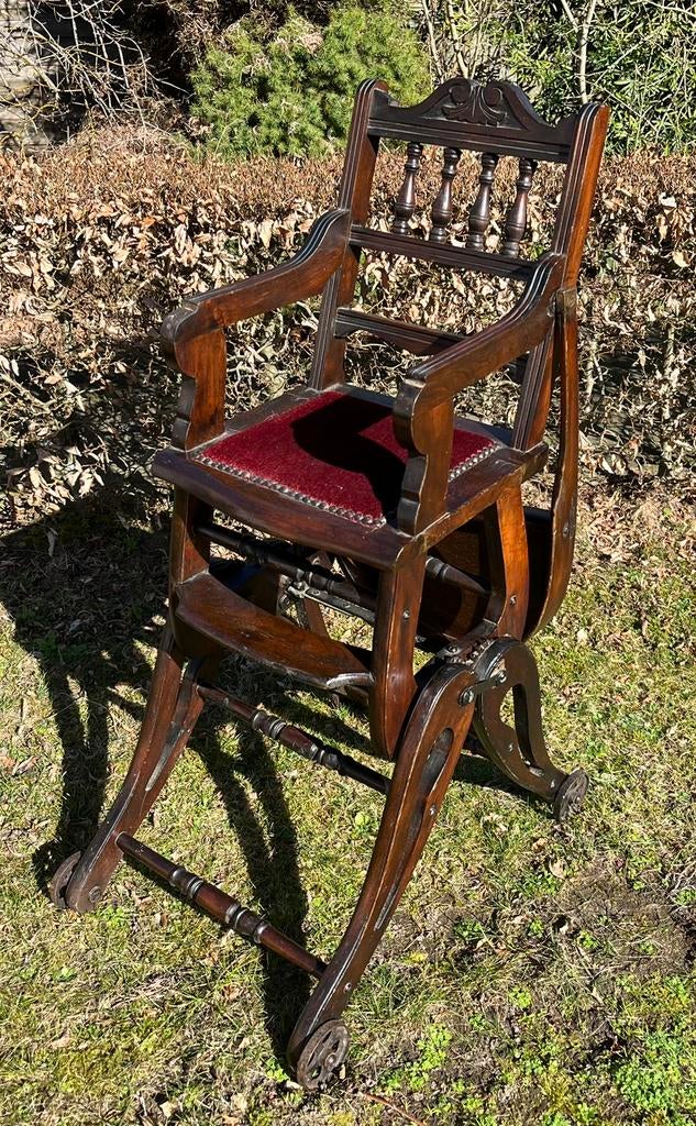 PRACHTIGE ANTIEKE KINDER(SCHOMMEL)STOEL, Ophalen
