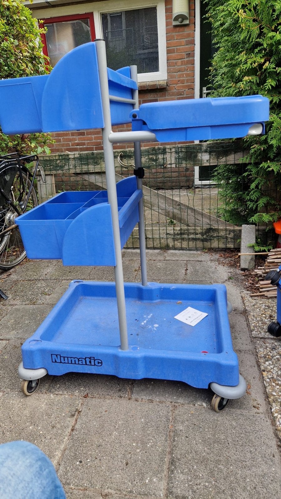 Numatische Werkkar - Ideaal voor Schoonmaak en Opslag, Ophalen