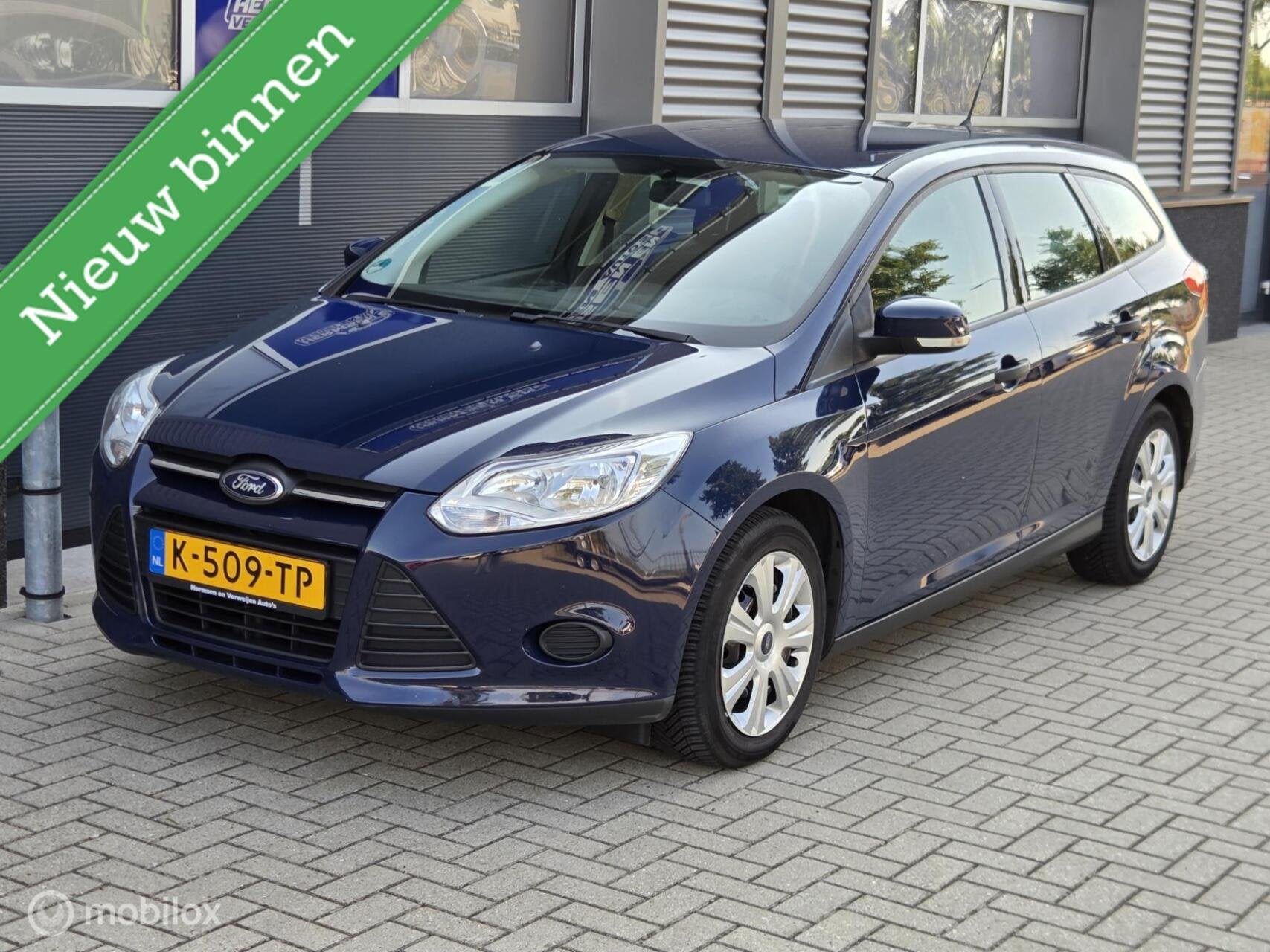 Ford Focus 1.0 EcoBoost 100pk 2014 trekhaak ALL-IN prijs, Euro 5, 101 pk, Gebruikt, Blauw