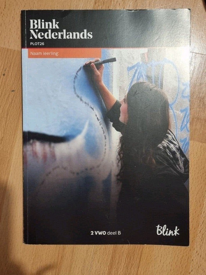 Blink Nederlands Plot 26 2 VWO deel B, Ophalen, VWO, Zo goed als nieuw, Blink