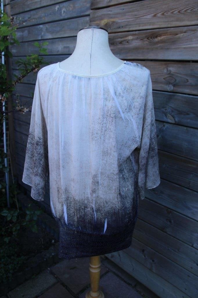 Tuniek Missy gekleurd mt M/L Vaste prijs, Ophalen of Verzenden, Zo goed als nieuw, Maat 38/40 (M), Overige kleuren