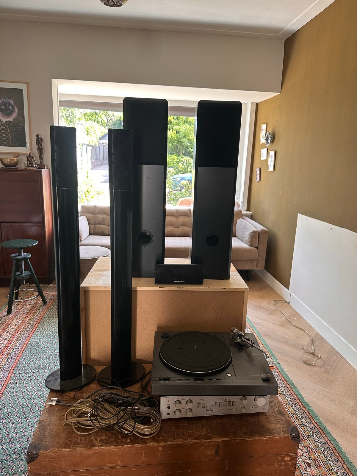 Complete Surround Sound Systeem met Luxman Versterker, Gebruikt, Losse componenten, Speakers, Ophalen