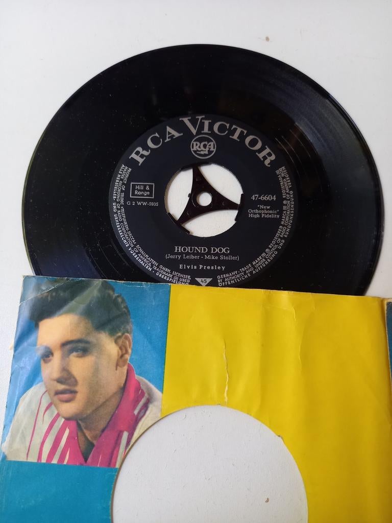 Elvis Presley  - Hound dog  - Don't be cruel, Cd's en Dvd's, Vinyl Singles, Ophalen of Verzenden, Zo goed als nieuw, Pop