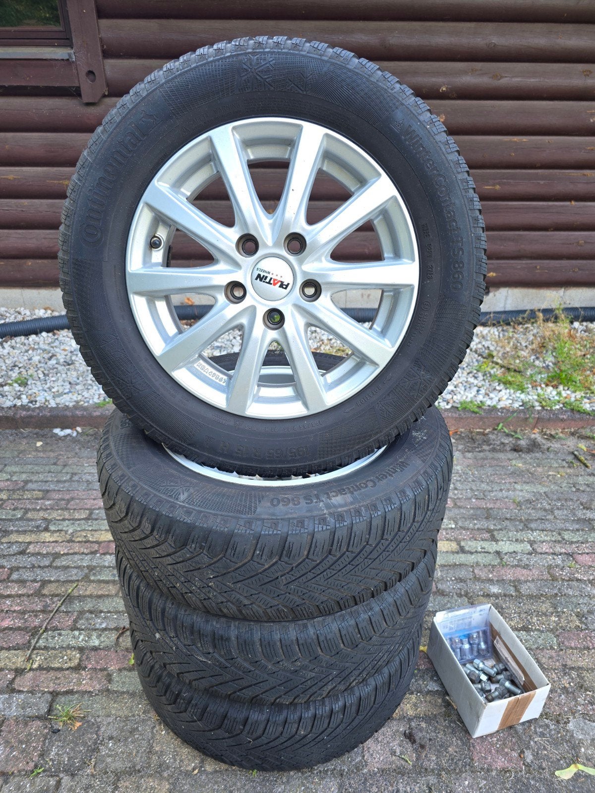 SUPERAANBIEDING! Platin velgen 5x112r15+Continental banden, Auto-onderdelen, Banden en Velgen, Ophalen, 15 inch, Banden en Velgen