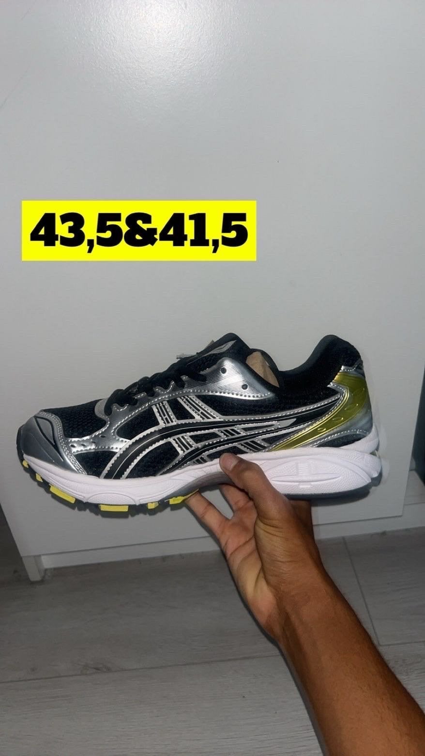 ASICS Sneakers - Zwart/Zilver - Maat 41,5 & 43,5, Ophalen of Verzenden, Nieuw, Zwart, Sneakers of Gympen