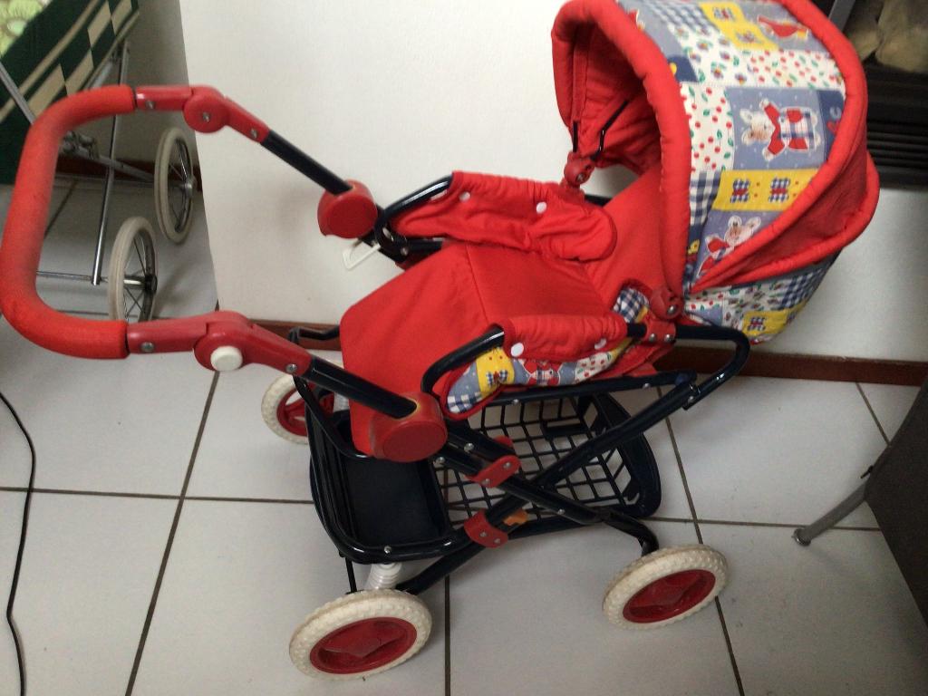 vintage poppenwagen , poppenbuggy, pop, buggy, Ophalen, Gebruikt, Babypop