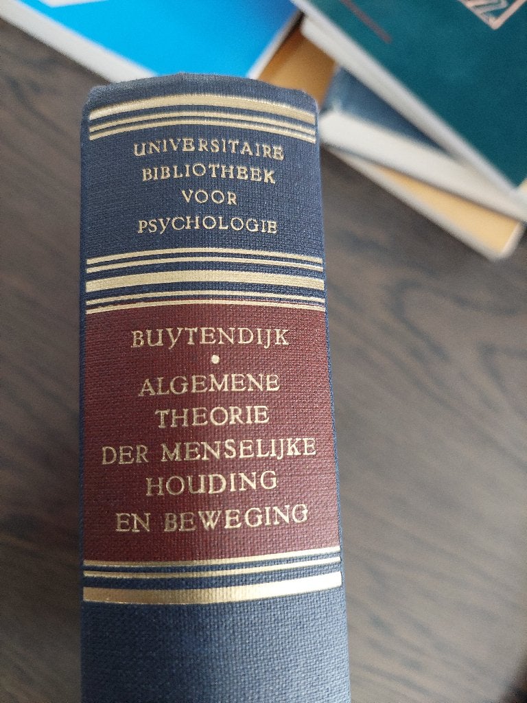 Algemene Theorie der Menselijke Houding en Beweging - 1948, Gelezen, F.J.J. Buytendijk, Ophalen of Verzenden, WO