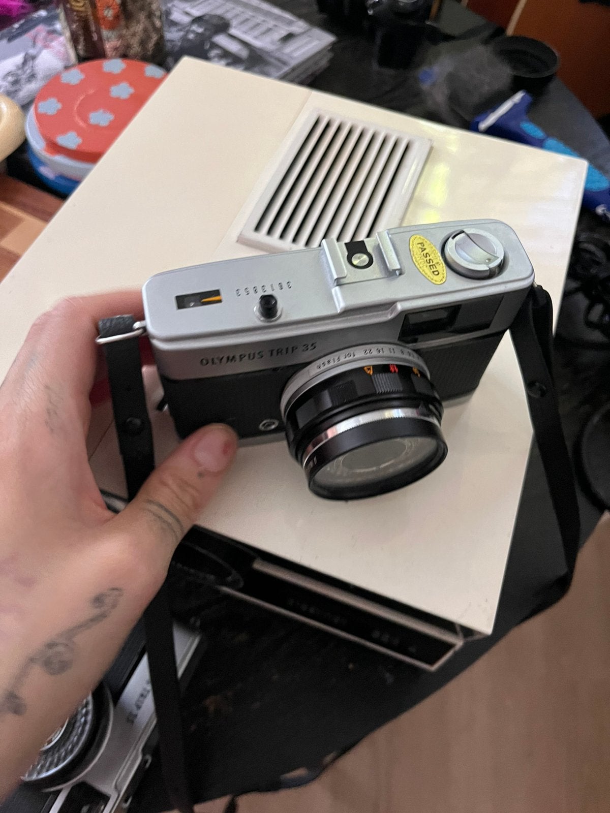 Olympus Trip 35, Audio, Tv en Foto, Fotocamera's Analoog, Ophalen of Verzenden, Gebruikt, Compact, Olympus
