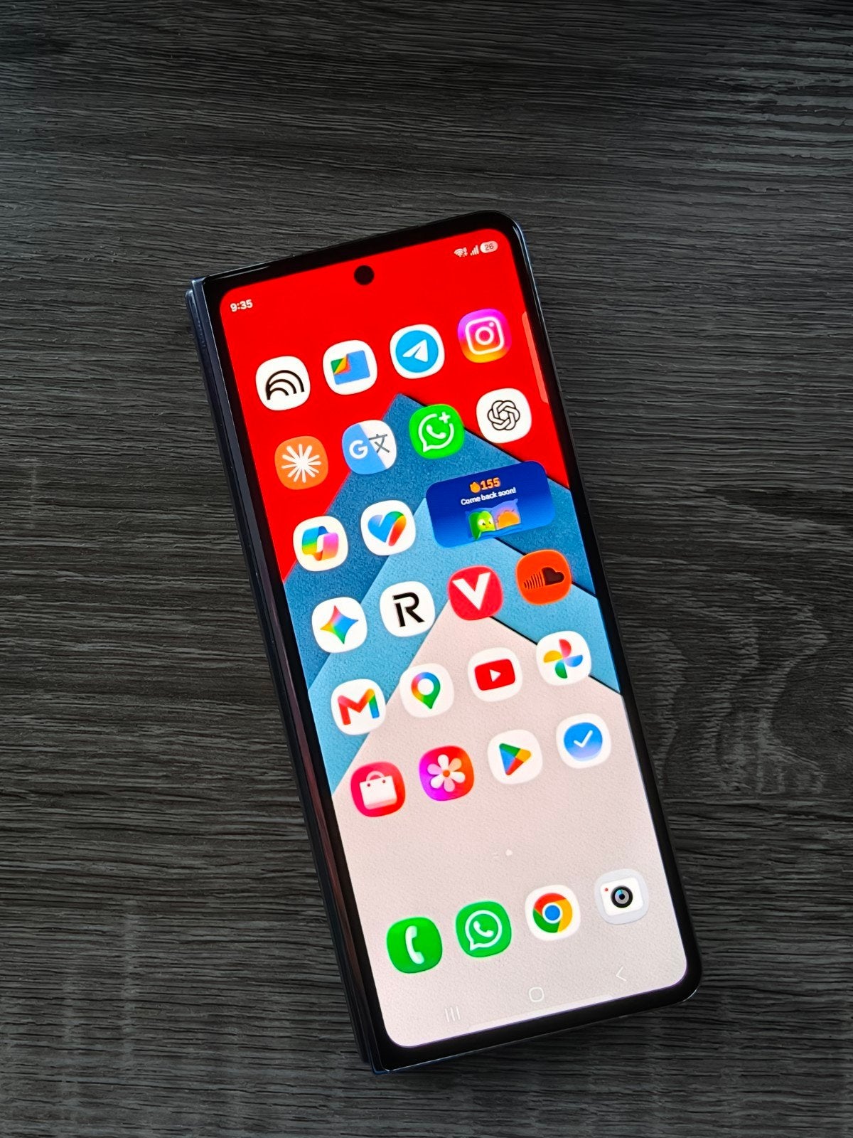 Samsung Galaxy Z Fold 5 Ice Blue 256GB/12GB RAM, Inklapmodel, Ophalen of Verzenden, Zo goed als nieuw, Zonder simlock