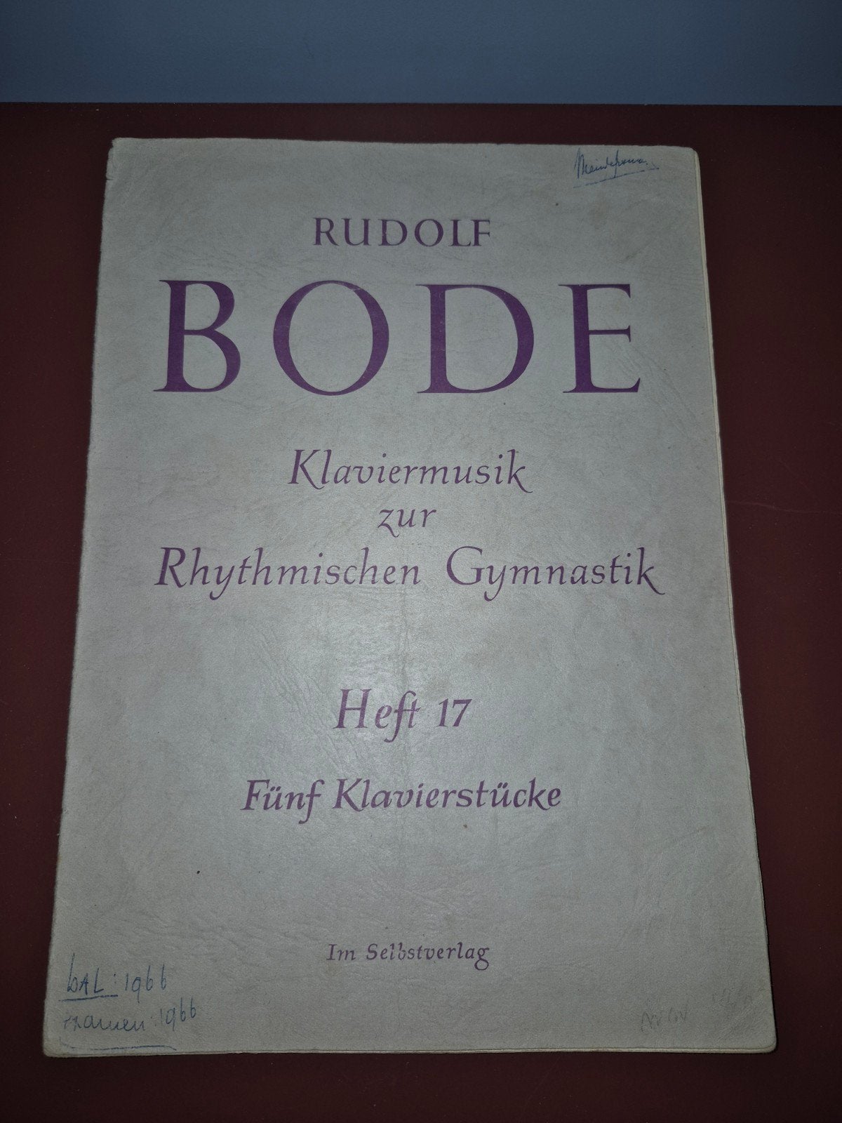 Rudolf Bode - Klaviermuziek voor Ritmische Gymnastiek, Gebruikt, Klassiek, Ophalen of Verzenden, Thema