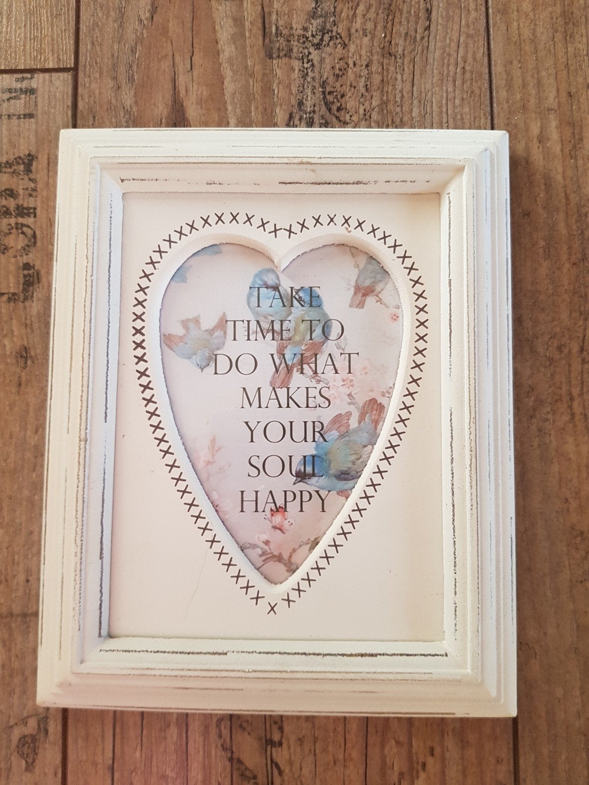 Fotolijstje / fotolijst / hartje, 20 cm, Beige, 25 cm, Ophalen of Verzenden