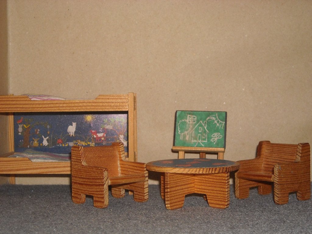 Lisa of Denmark kinderkamer - past in Lundby, Ophalen of Verzenden, Gebruikt, Poppenhuis