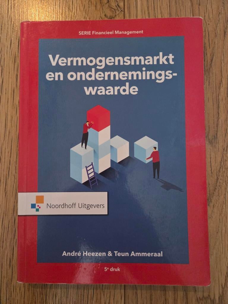 Vermogensmarkt en ondernemingswaarde - 5e druk, Teun Ammeraal; André Heezen, Ophalen of Verzenden, Management, Zo goed als nieuw