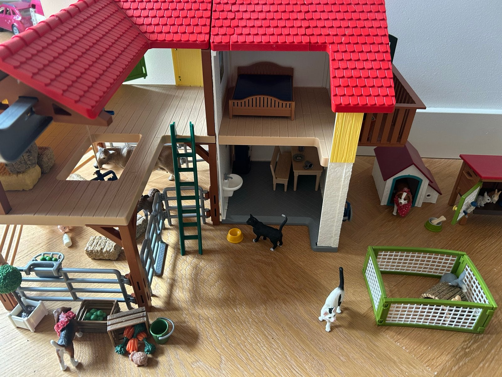 Schleich boerderij met huis en veel dieren, Ophalen of Verzenden, Zo goed als nieuw, Jongen of Meisje