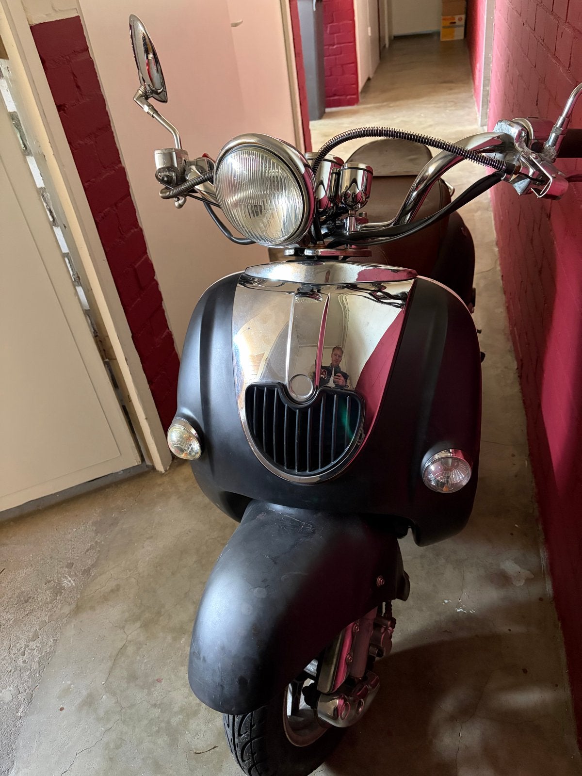 Senzo GT2 Retroscooter 25 km/u - Redelijke staat, Fietsen en Brommers, Snorfietsen en Snorscooters, Gebruikt, Benzine, Ophalen