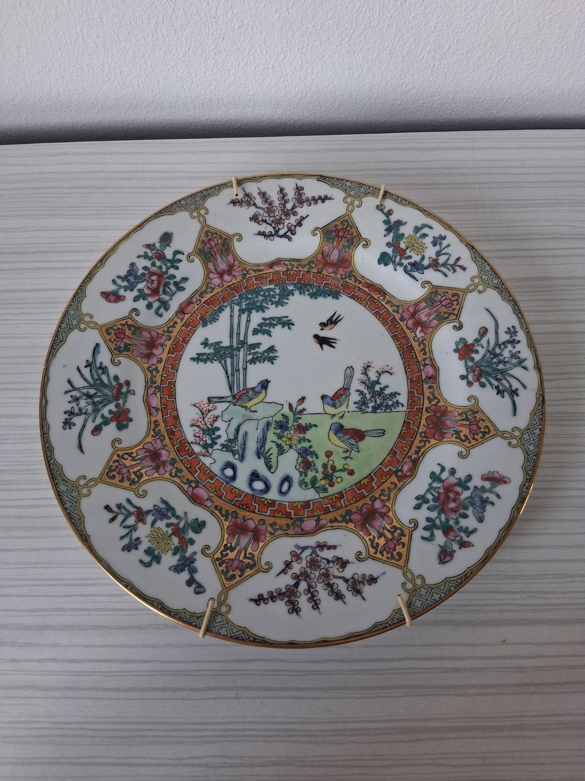 Decoratieve Chinese Wandbord met Vogels en Bloemen, Ophalen of Verzenden