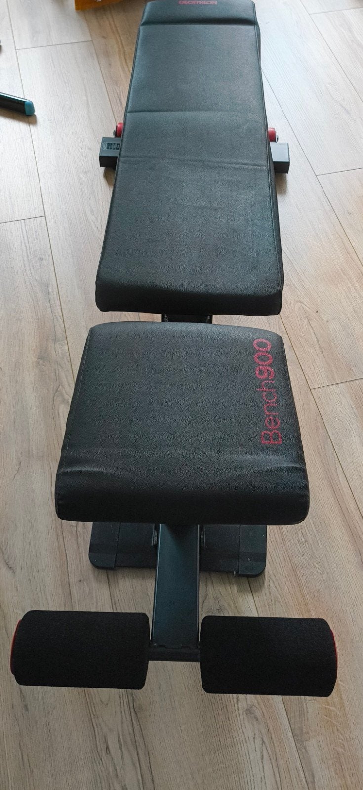 Decathlon Bench 900 fitnessbank - Verstelbaar, Ophalen, Benen, Overige typen, Zo goed als nieuw