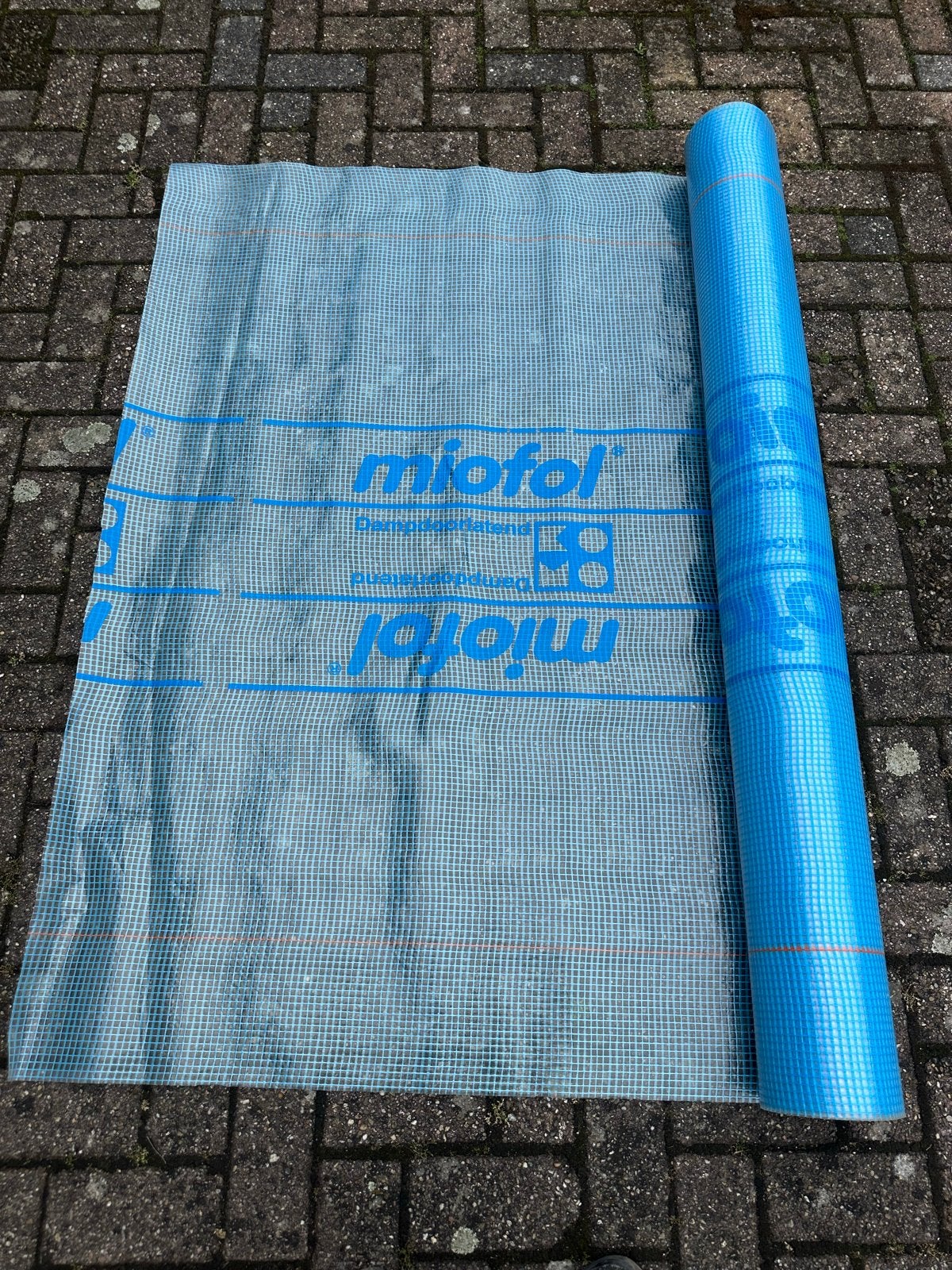 Miofol 125G dampdoorlatende folie +/- 40+ meter, Doe-het-zelf en Verbouw, Isolatie en Afdichting, Overige materialen, Nieuw, 15 m² of meer