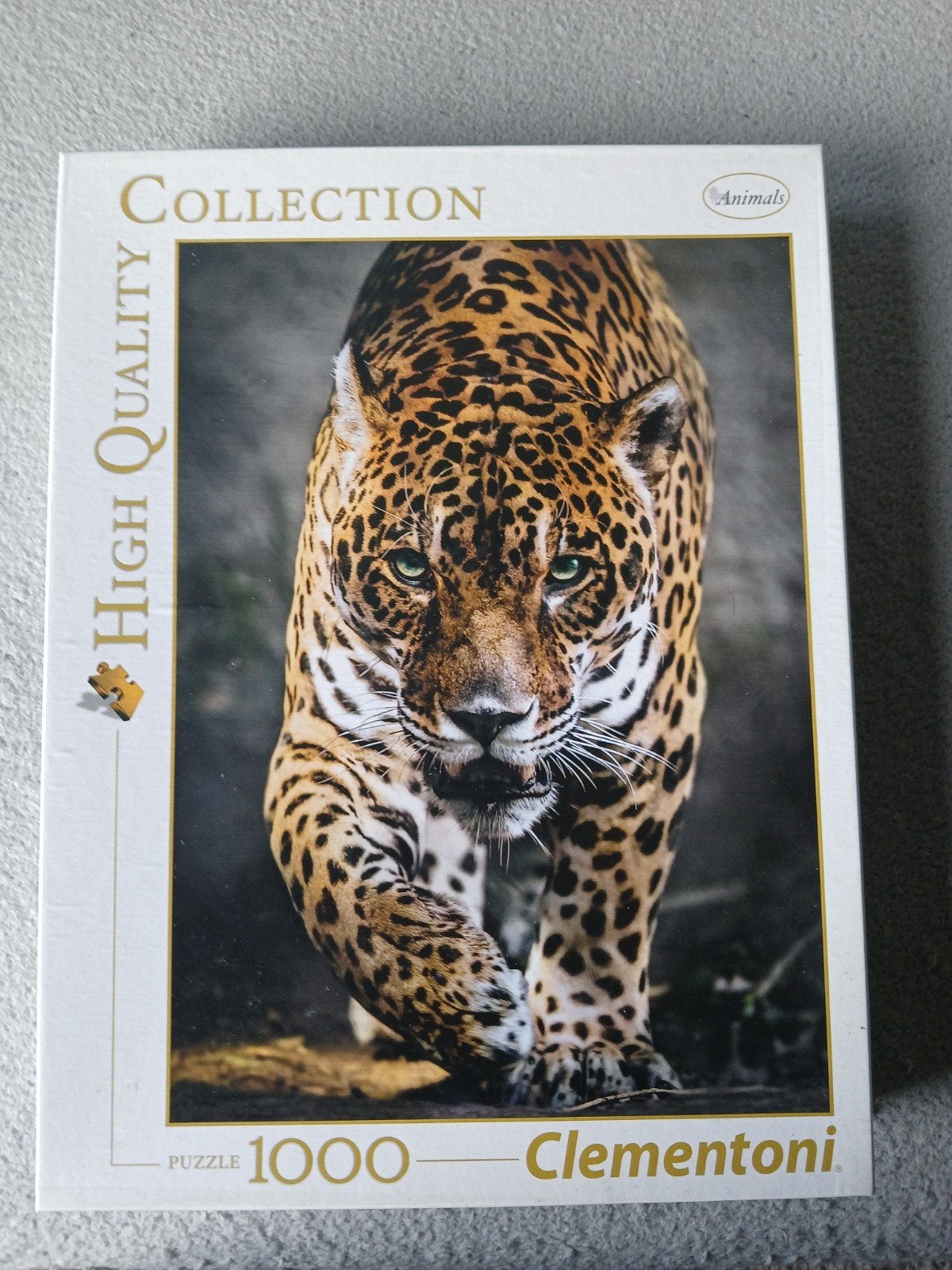 Clementoni High Quality Legpuzzel Jaguar 1000 stukjes, Ophalen of Verzenden, 500 t/m 1500 stukjes, Gebruikt, Legpuzzel