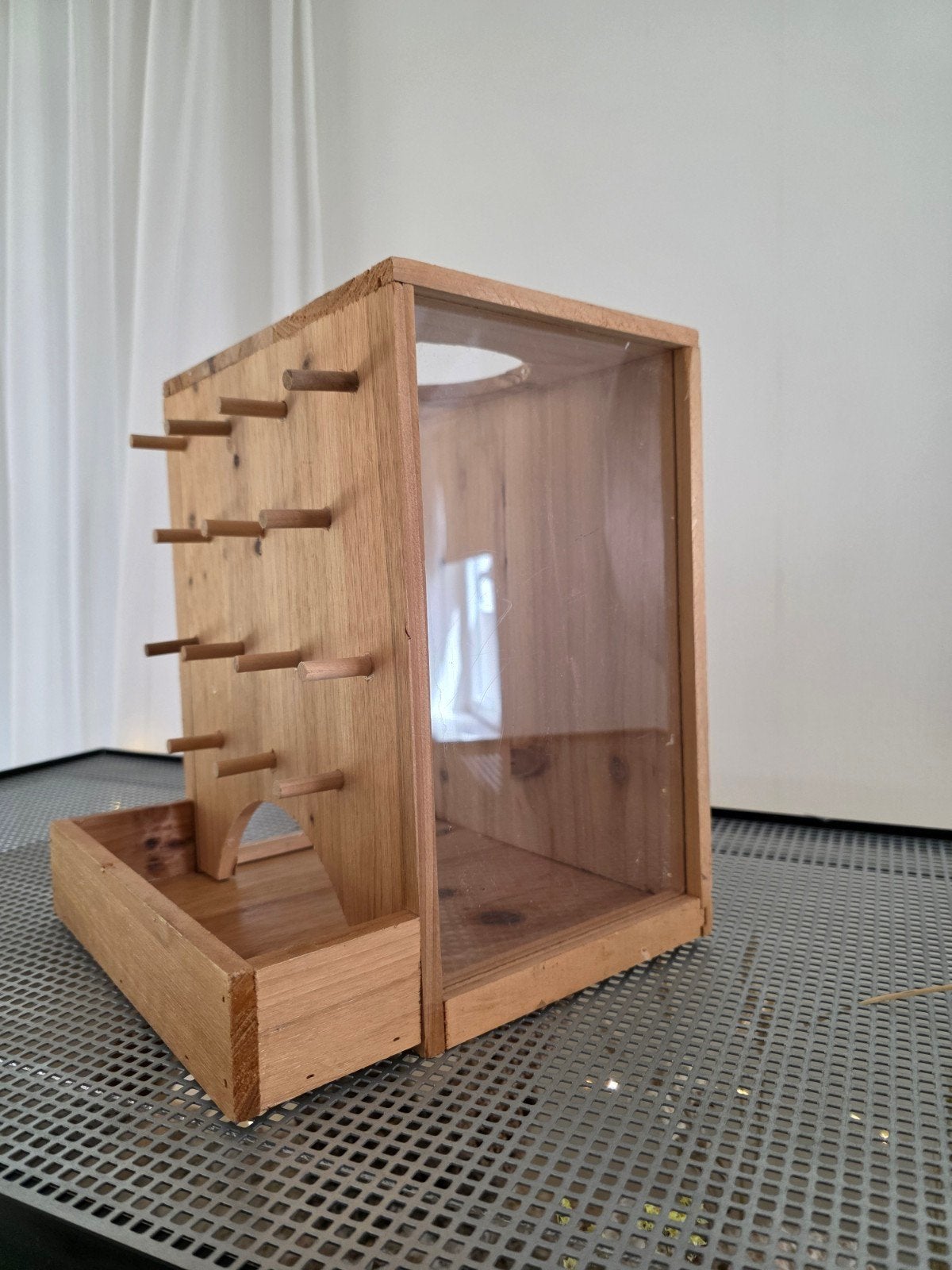 25x25x30 cm houten graafbak, klim muur hamster, met lade, Dieren en Toebehoren, Ophalen, Nieuw