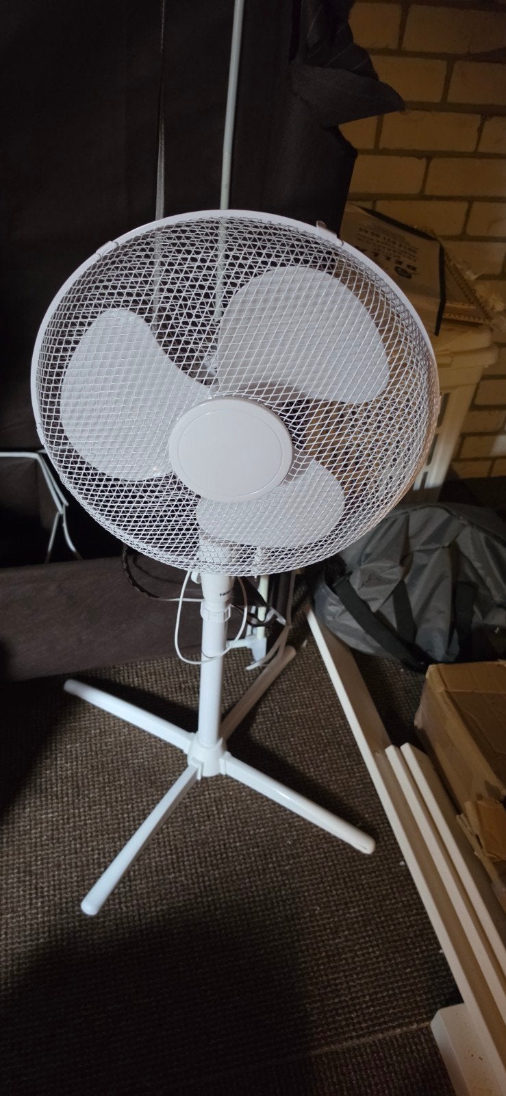 Witte Statiefventilator - Perfect voor warme dagen!, Witgoed en Apparatuur, Ventilatoren, Ophalen of Verzenden, Gebruikt, Statiefventilator