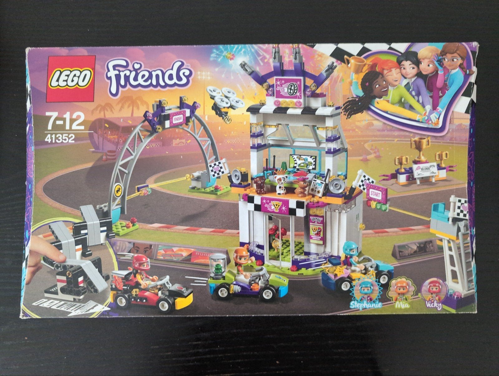 LEGO Friends 41352 De Grote Race - Complete set, Gebruikt, Lego, Friends, Ophalen of Verzenden