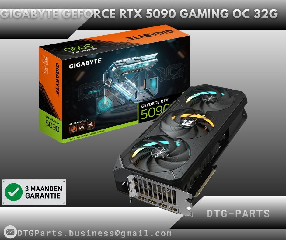 Gigabyte GeForce RTX 5090 GAMING OC 32G, 7604 HM, Overige soorten, PCI-Express 4, Nieuw