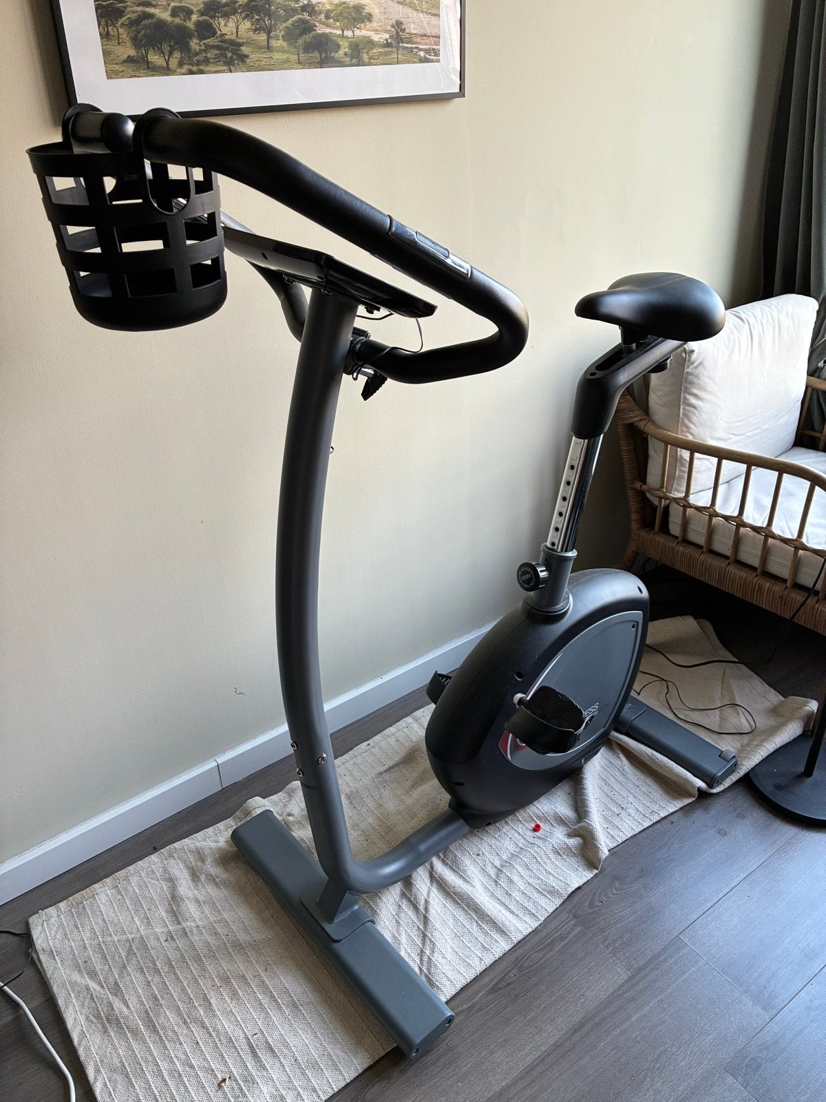 Flow Fitness DHT750 Hometrainer, Ophalen, Zo goed als nieuw, Metaal, Benen