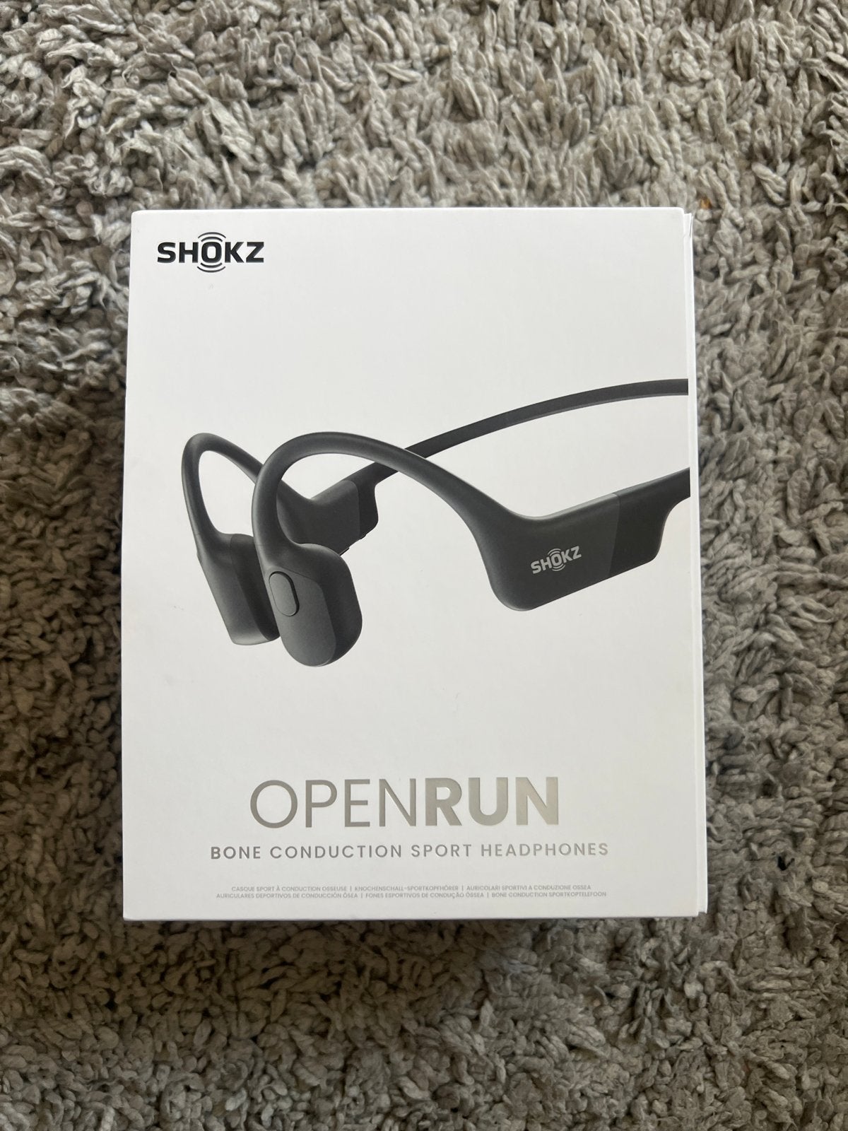 Shokz OpenRun Bone Conduction Sport Hoofdtelefoon, Bluetooth, Bone conduction, Ophalen of Verzenden, Zo goed als nieuw