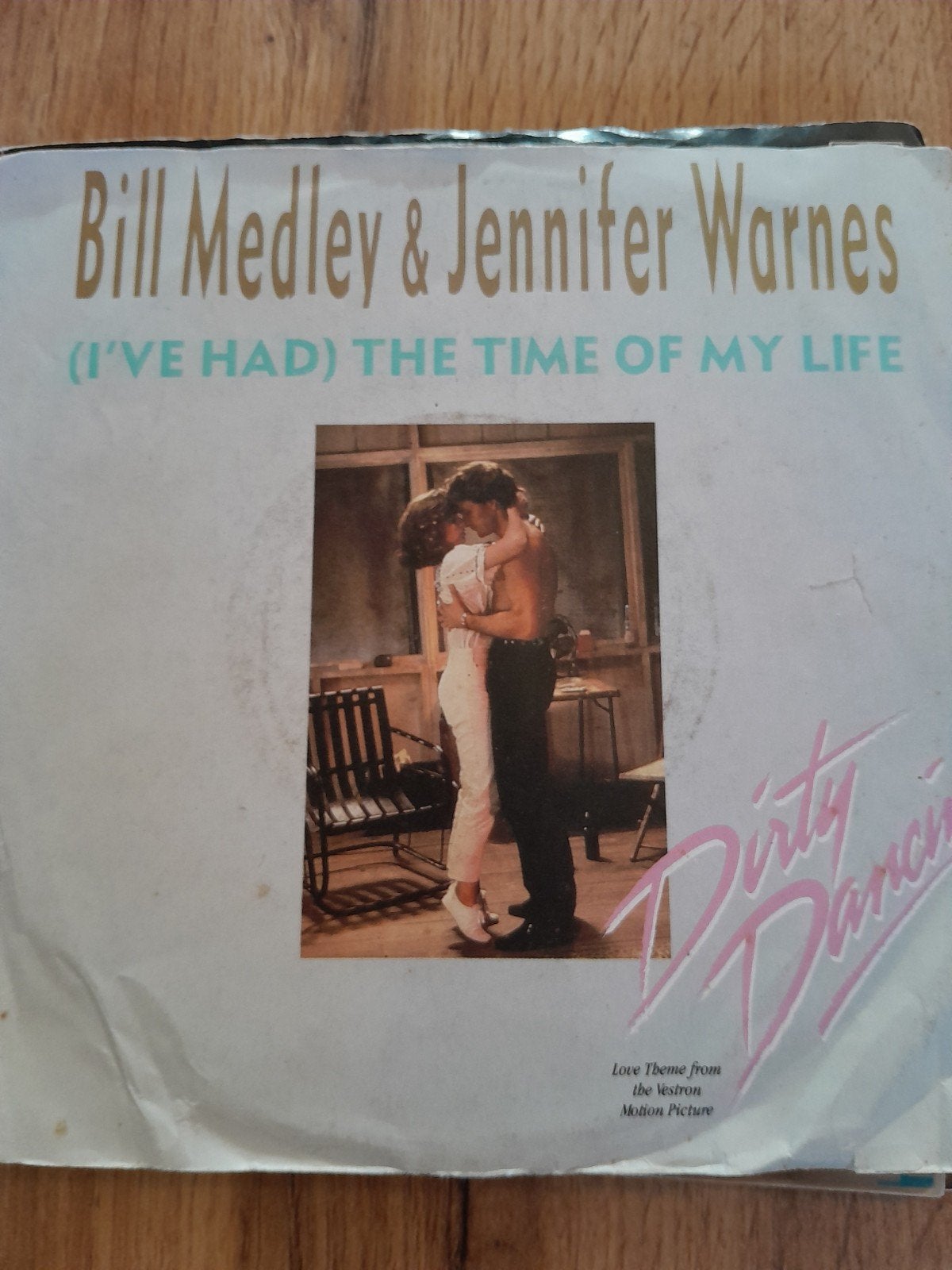 Bill medley & jennifer warnes 7inch the time of my life, Cd's en Dvd's, Vinyl Singles, Ophalen of Verzenden, Zo goed als nieuw