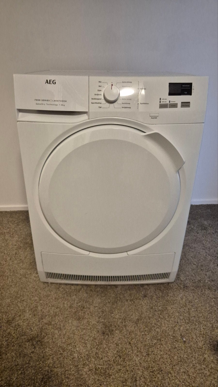 AEG Lavatherm 7000 Series warmtepompdroger, Witgoed en Apparatuur, Ophalen, 8 tot 10 kg, Zo goed als nieuw, Voorlader
