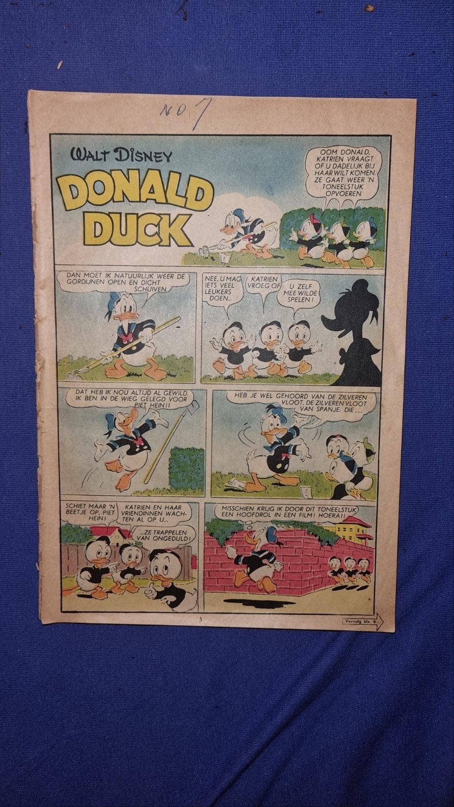 Donald Duck Weekblad 1952 no.7 - Zeldzaam vroeg nummer, Ophalen of Verzenden