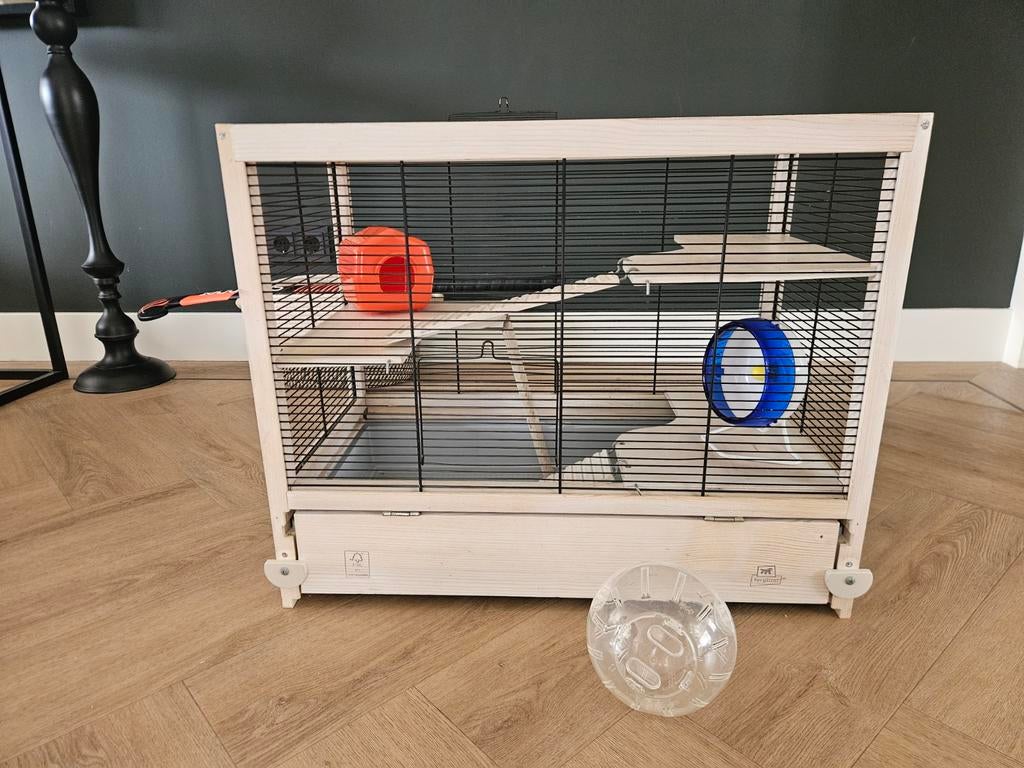 Handige hamsterkooi, goede staat, Minder dan 60 cm, Kooi, Minder dan 75 cm, Ophalen of Verzenden