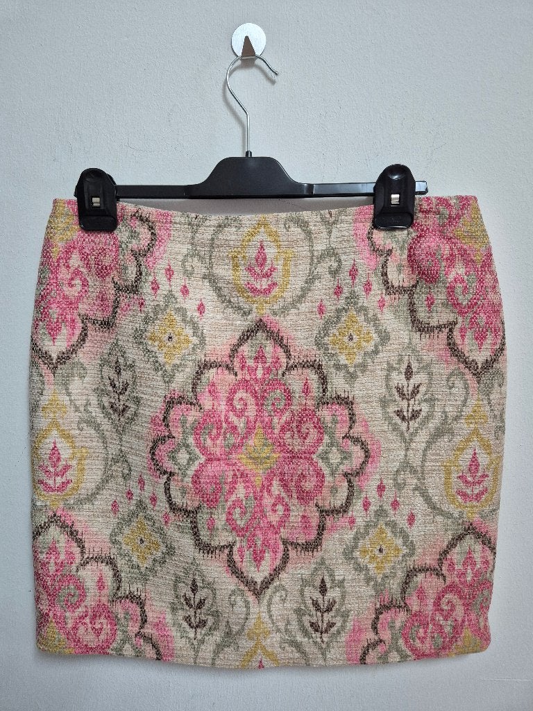R86 - Fleurige zomerse Purdey rok maat 40 (1), Kleding | Dames, Ophalen of Verzenden, Zo goed als nieuw, Maat 38/40 (M), Onder de knie