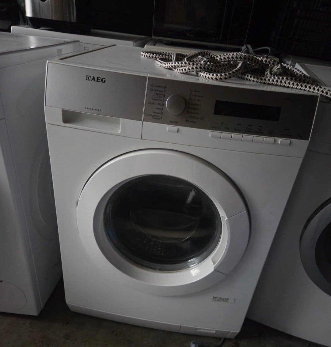 AEG Lavamat Protex LCELEB125 Wasmachine - 7 kg Voorlader, Ophalen, Gebruikt, Kort programma, 85 tot 90 cm