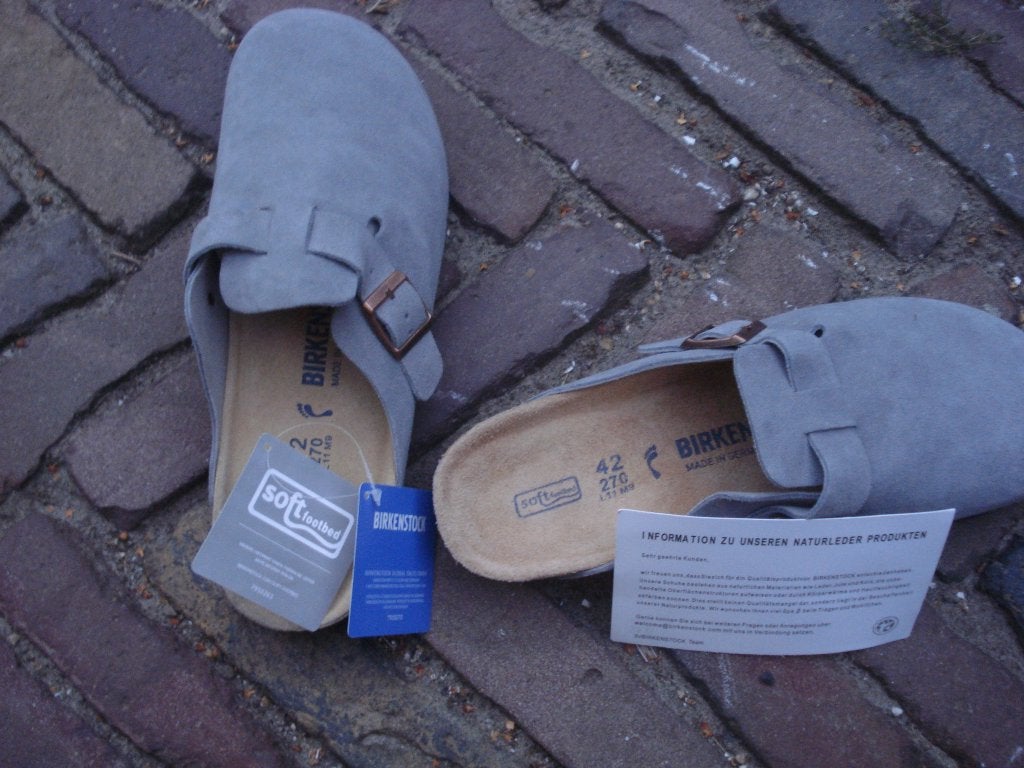 BIRKENSTOCK BOSTON GRIJS 42 NU GRATIS VERZENDING PER POST