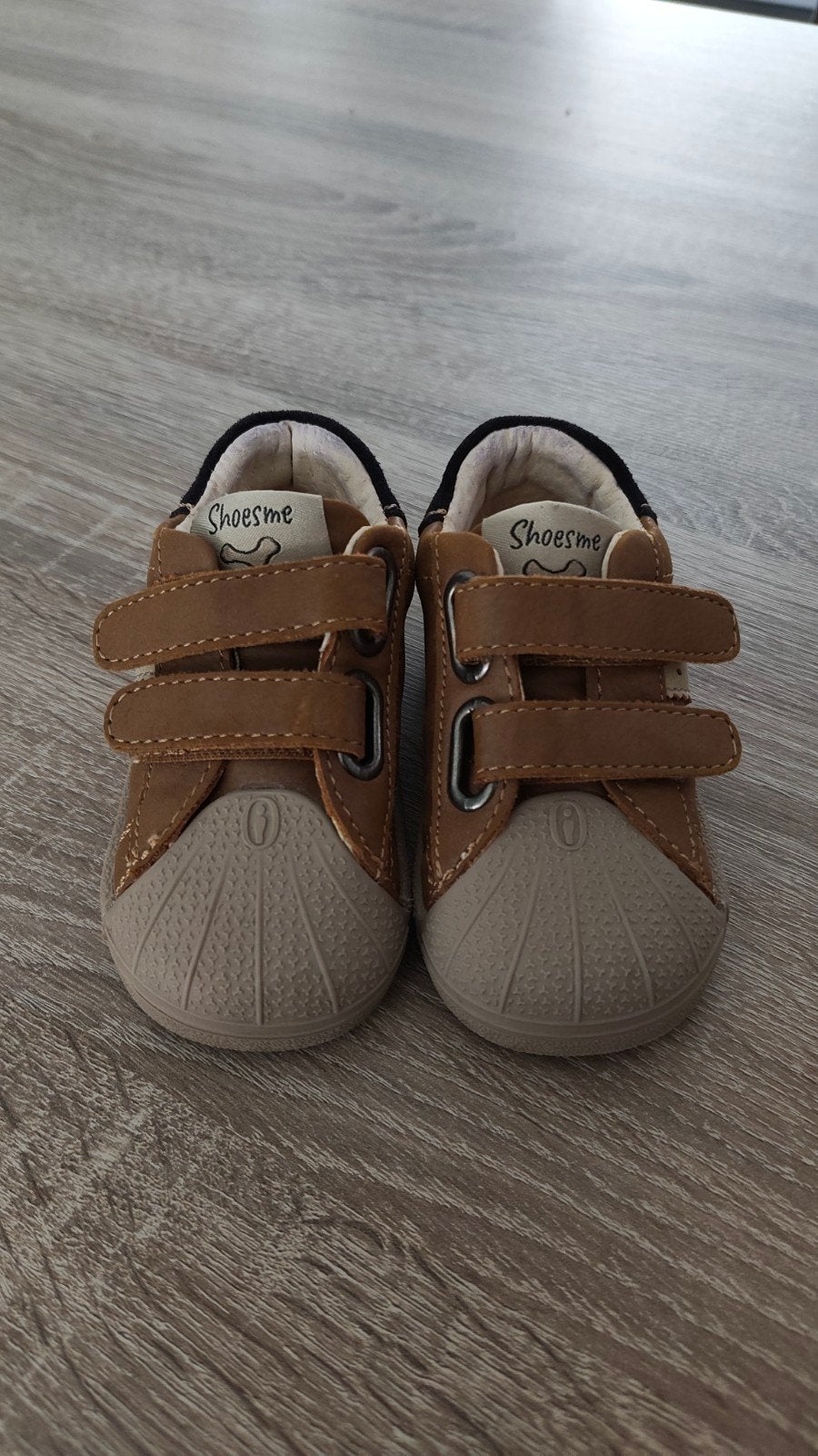 Bruine Shoesme babyschoenen maat 20, Jongen of Meisje, Schoenen, Ophalen of Verzenden, Zo goed als nieuw
