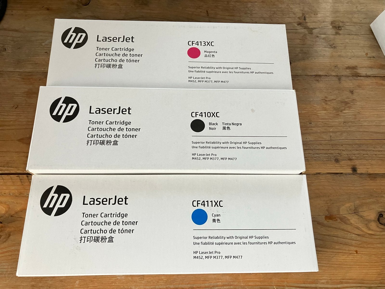 HP LaserJet Toner Cartridges - CF410XC, CF411XC, CF413XC, Computers en Software, Ophalen of Verzenden, Nieuw, Toner