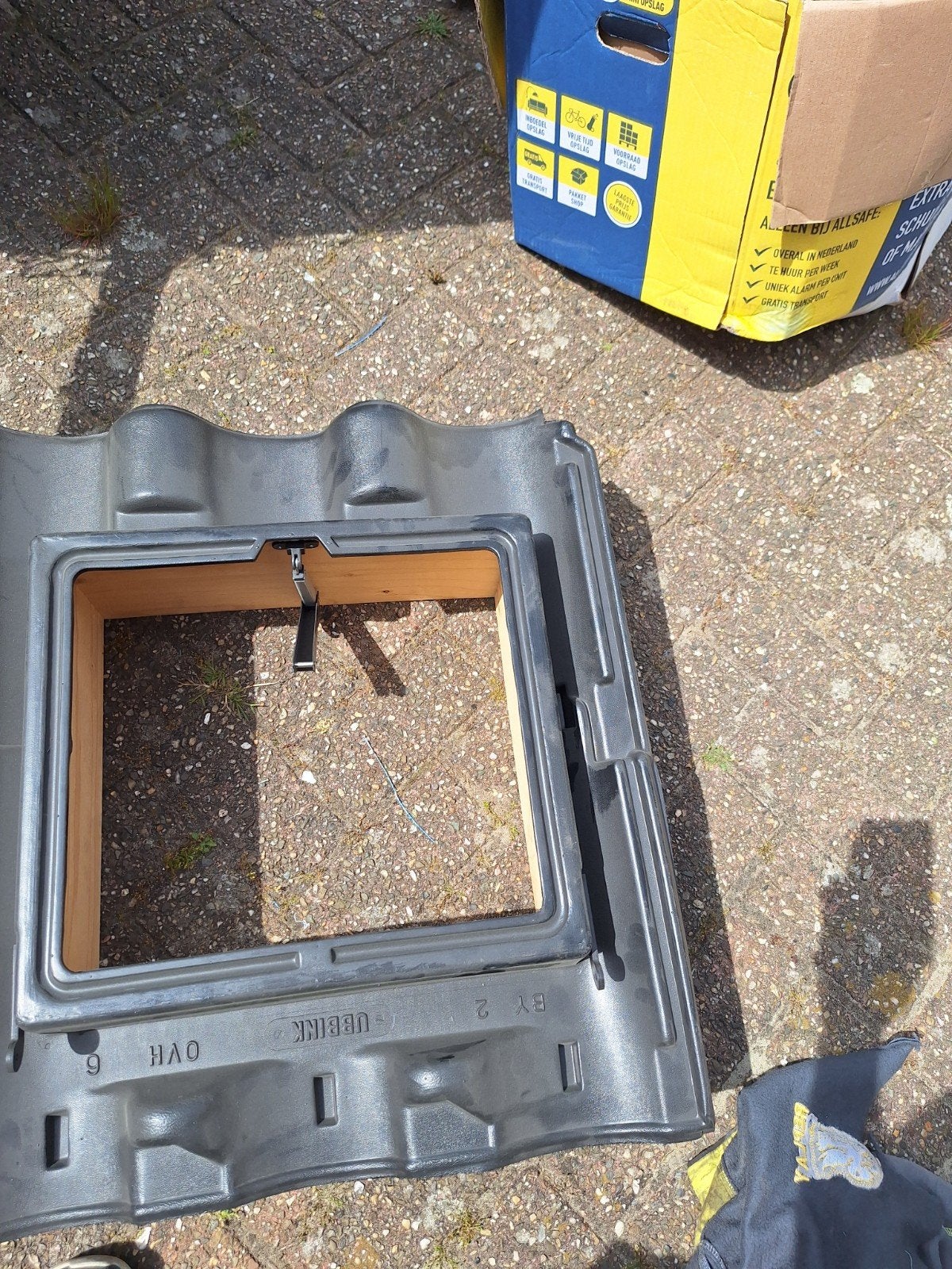 By 2 ubbink ovh 6 dakraam doorvoer zonder raam, Kunststof, Zwart, Overige typen, Ophalen of Verzenden