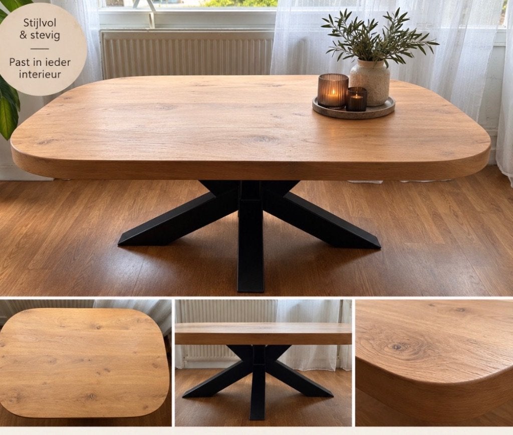Mooie salontafel  zeer goede staat, Ophalen, 100 tot 150 cm, Eikenhout, 50 tot 100 cm