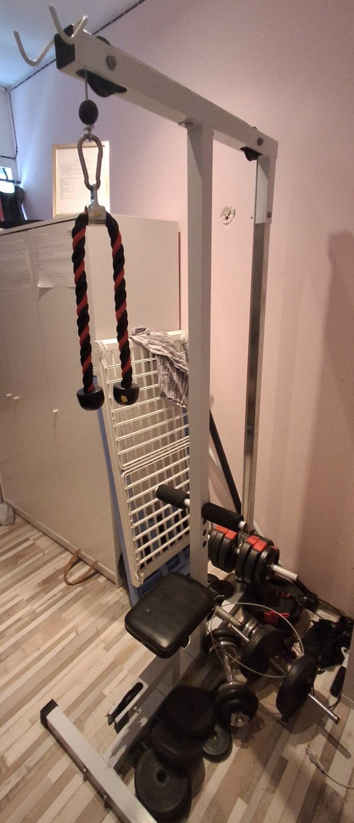 latt pulldown., Sport en Fitness, Ophalen, Gebruikt, Krachtstation