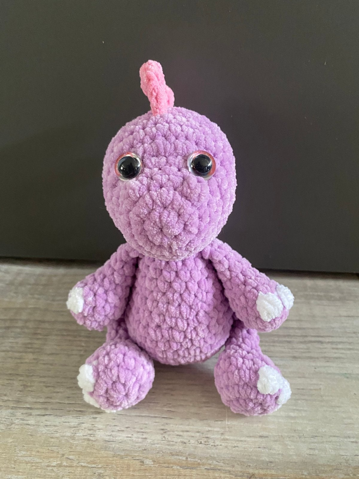 Gehaakte dino, handmade ️, Nieuw, Ophalen of Verzenden, Klein (minder dan 20 cm), Dinosaurus
