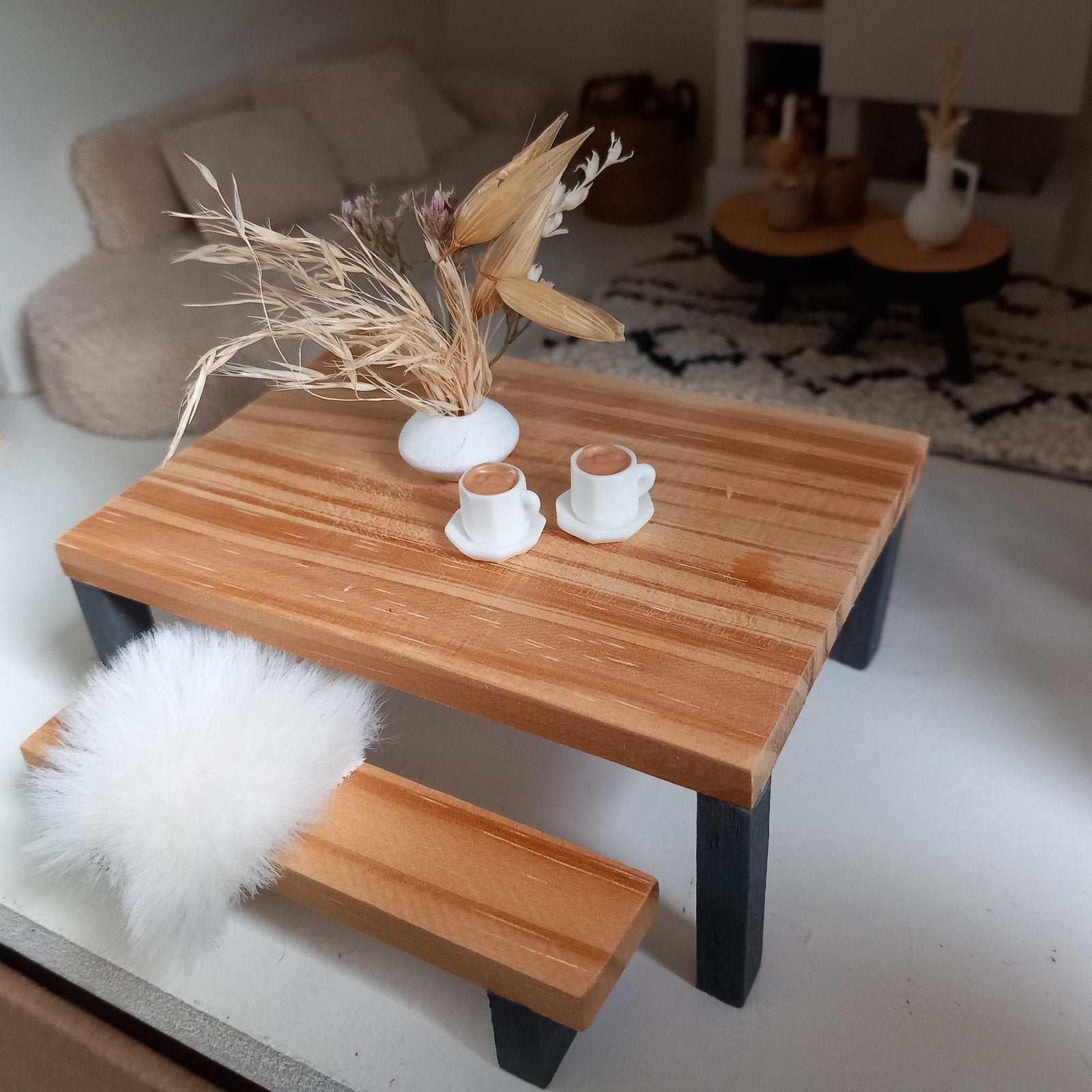 Poppen eethoek, Ophalen of Verzenden, Zo goed als nieuw, Decoratie