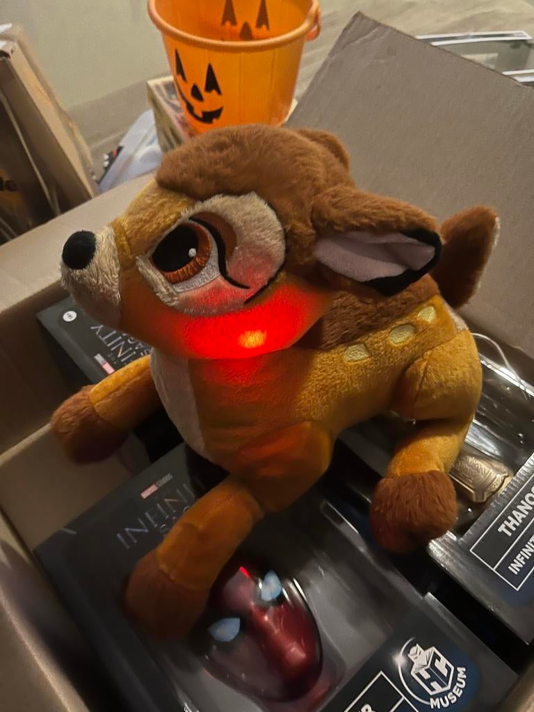 Disney Bambi Knuffel met Licht - Zo goed als nieuw, Verzamelen, Disney, Ophalen of Verzenden, Bambi of Dumbo, Zo goed als nieuw