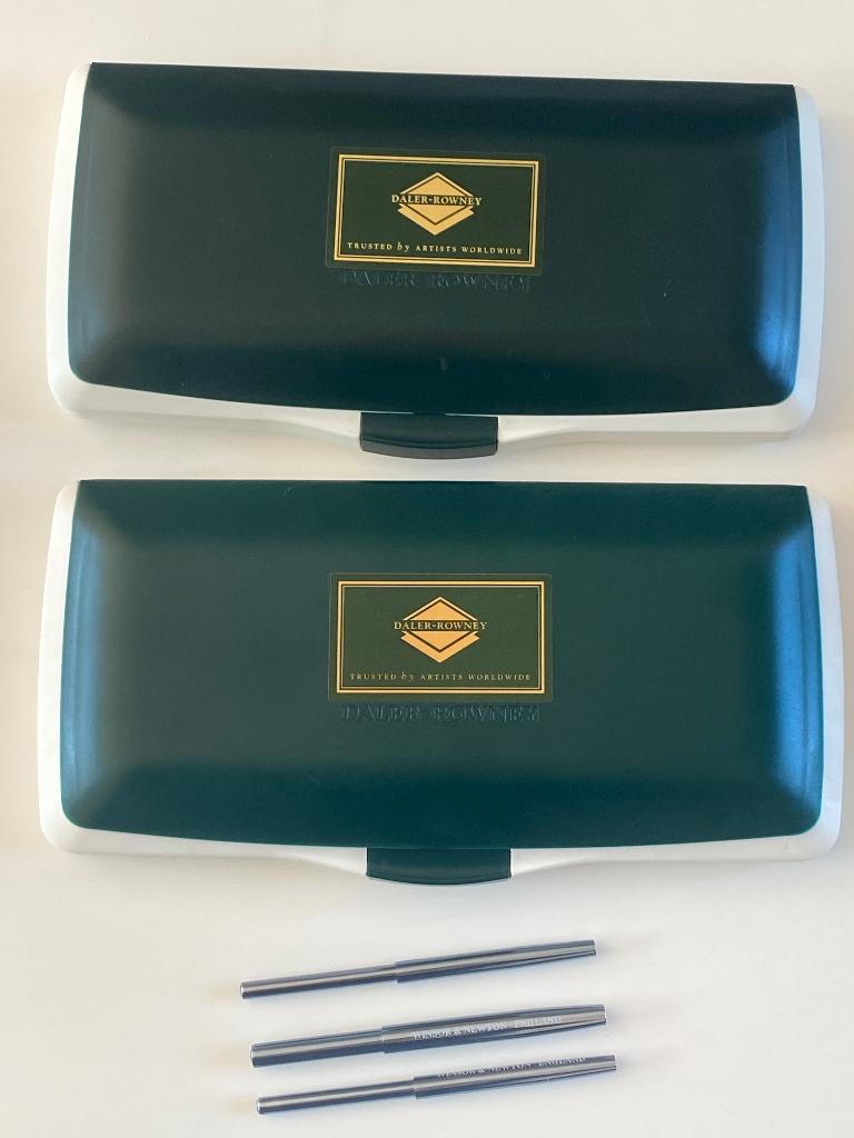 Daler Rowney palette 2x  reispenselen Winsor Newton, Ophalen of Verzenden