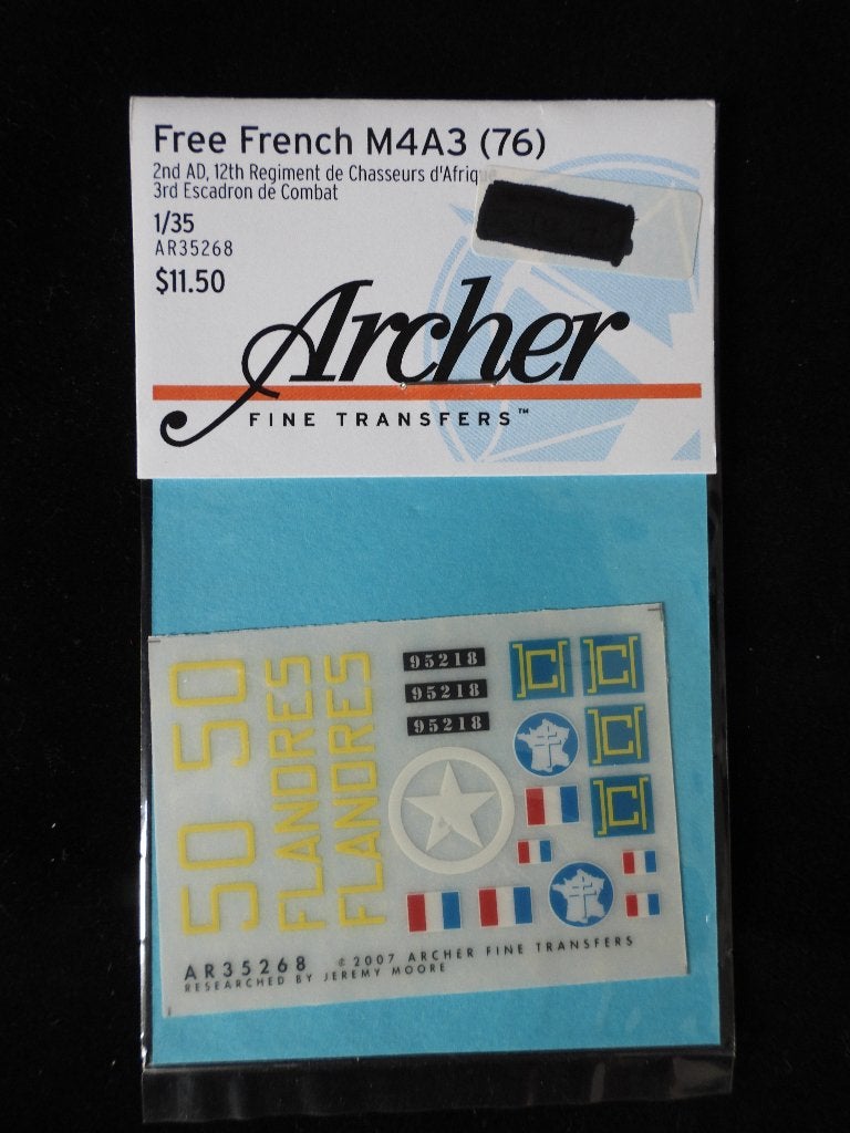 Archer AR35268 Sherman M4A3 Flanders 1:35, Overige merken, 1:32 tot 1:50, Overige typen, Nieuw