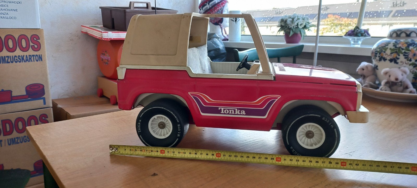 Tonka Land Cruiser - Vintage Metalen/Kunststof Speelgoedauto, Ophalen, Gebruikt