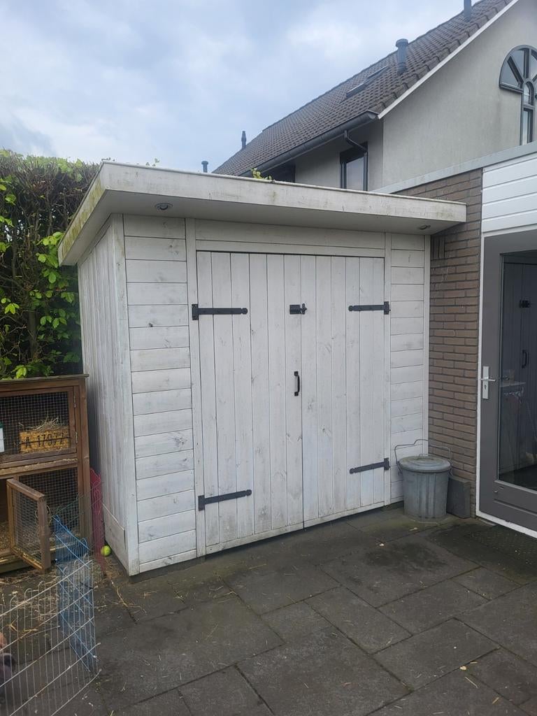 Houten berging/opbergruimte/schuur, Ophalen, Gebruikt, Hout, Overige typen